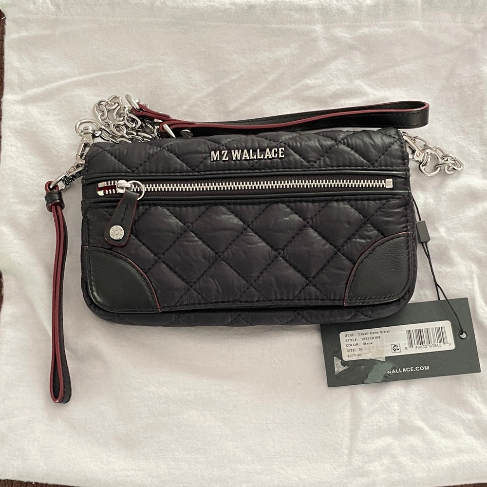 MZ Wallace Crosby convertible wristlet crossbody bag